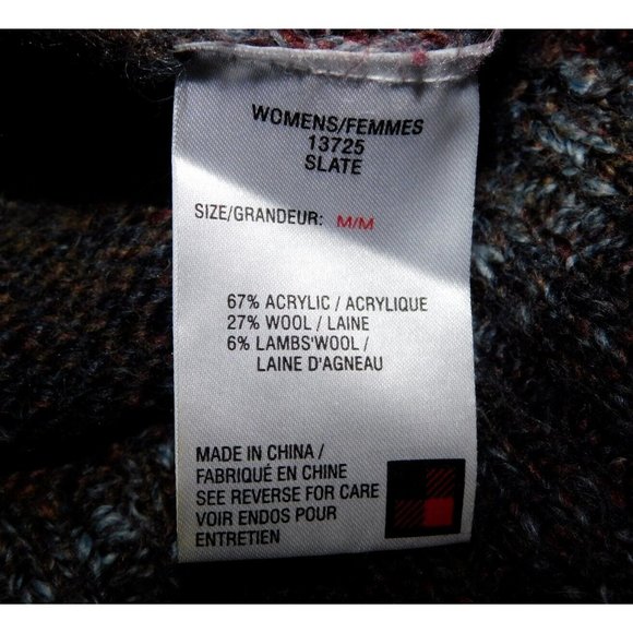 Woolrich Womens M Brown Gray Wool Blend Sweater Cardigan Vest Button Front - Picture 3 of 10